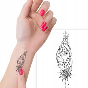 TATUAŻ Zmywalny Tymczasowy TATOO RÓŻNE WZORY MiX