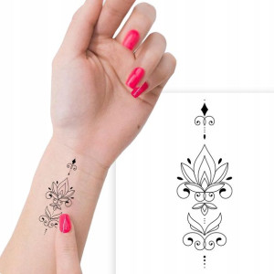 TATUAŻ Zmywalny Tymczasowy TATOO RÓŻNE WZORY MiX