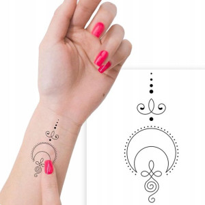 TATUAŻ Zmywalny Tymczasowy TATOO RÓŻNE WZORY MiX