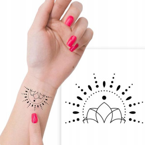TATUAŻ Zmywalny Tymczasowy TATOO RÓŻNE WZORY MiX