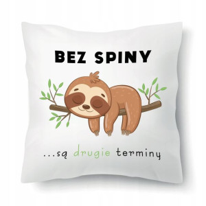 Poduszka Biała LENIWIEC BEZ SPINY RÓŻNE WZORY