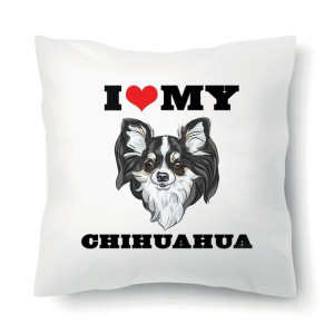 Poduszka Biała Na Prezent Dla Psiary CHIHUAHUA Wz