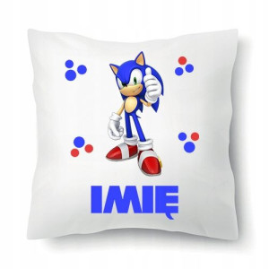 Poduszka Dekoracyjna Do Przedszkola SONIC IMIĘ Wz