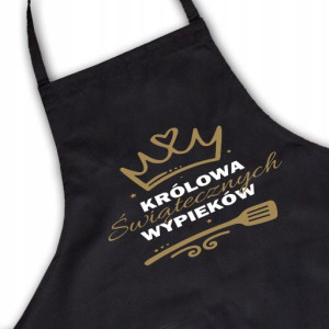 Fartuch Czar Kuchenny Prezent KRÓLOWA WYPIEKÓW Wz