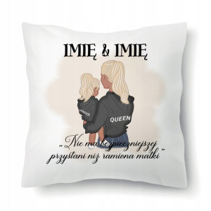 Poduszka Dla Mamy BEZPIECZNA PRZYSTAŃ MAMA IMIĘ