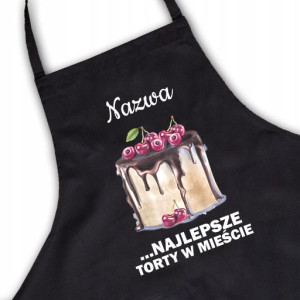 Fartuch dla Cukiernika Do CUKIERNI TWOJE IMIĘ Wz