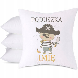 Poduszka Na Prezent Dla PIRATA TWOJE IMIĘ Wzory
