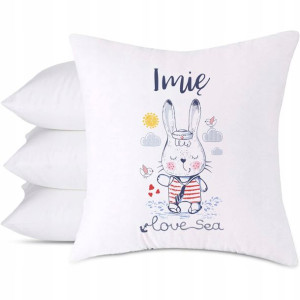 Poduszka Na Prezent KRÓLICZEK BUNNY IMIĘ Wzory