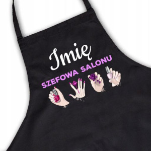 Fartuch dla Szefowej Do Salonu TWOJE IMIĘ Wzory