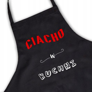 Fartuch kuchenny Czarny Prezent Ciacho w Kuchni
