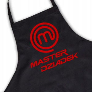 Fartuch kuchenny Czarny Prezent MASTER DZIADEK