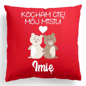 Poduszka Na Prezent WALENTYNKI DLA MISIA IMIĘ Wz