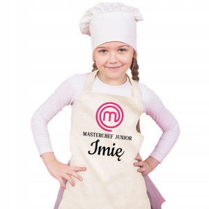 Fartuch Kuchenny Dla Dzieci MASTERCHEF JUNIOR IMIĘ