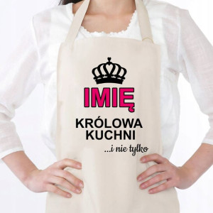 Fartuch Kuchenny KRÓLOWA KUCHNI Prezent IMIĘ Wz