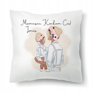 Poduszka Prezent Dla Mamy MAMUSIU KOCHAM CIĘ IMIĘ