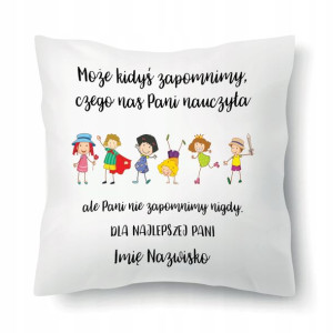 Poduszka Prezent Na Dzień Nauczyciela IMIĘ Wzory