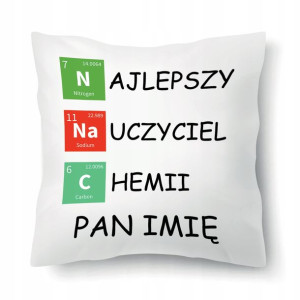 Poduszka Prezent Na Dzień Nauczyciela IMIĘ Wzory