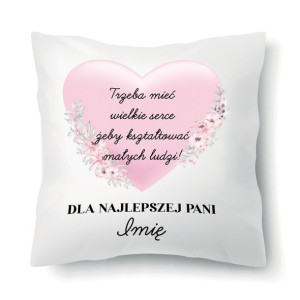 Poduszka Prezent Na Dzień Nauczyciela IMIĘ Wzory
