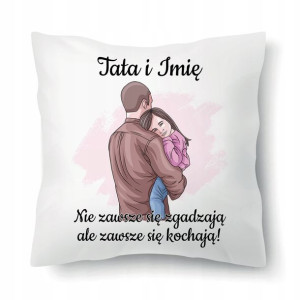 Poduszka Prezent Na Dzień Ojca DLA TATY Imię Wzory