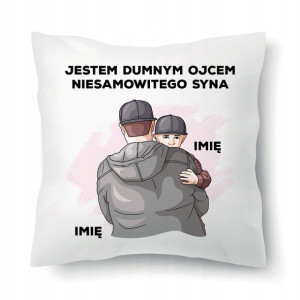 Poduszka Prezent Na Dzień Ojca DUMNY TATA Imię Wz