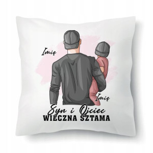 Poduszka Prezent Na Dzień Ojca SYN TATA Imię Wzory