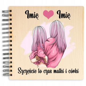 Album Drewniany Dla Ukochanej Mamy 22x22cm Wzory
