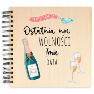 Album Drewniany Ostatnia Noc Wolności 22x22cm Imię