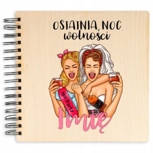 Album Drewniany Ostatnia Noc Wolności 22x22cm Imię