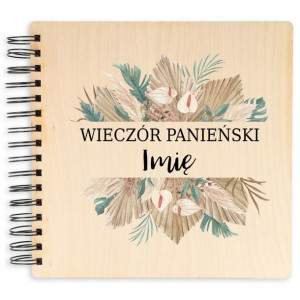 Album Drewniany Wieczór Panieński 22x22cm Imię Wz