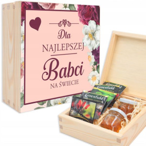 Herbaciarka Prezent DLA NAJLEPSZEJ BABCI Top Wzory