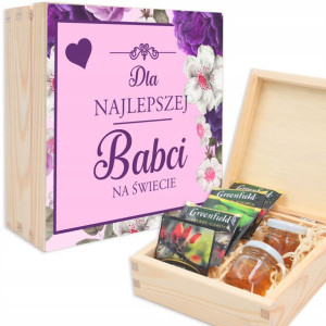Herbaciarka Prezent DLA NAJLEPSZEJ BABCI Top Wzory