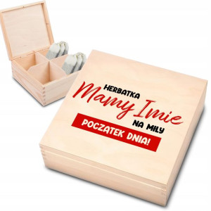 Herbaciarka Prezent Dzień Mamy IMIĘ 4 Przegrody Wz