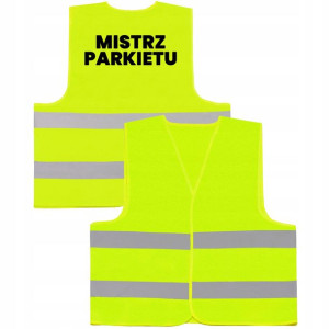 Kamizelka ODBLASKOWA BHP Rozm L MISTRZ PARKIETU 01