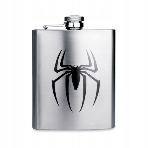 Piersiówka Stalowa 210 ml Na Prezent SPIDERMAN Wz