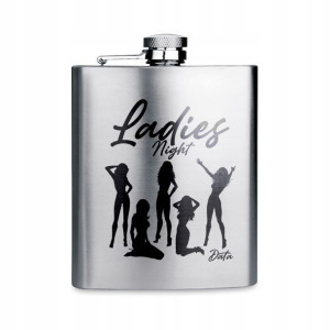 Piersiówka Stalowa 210 ml Prezent LADIES NIGHT Wz