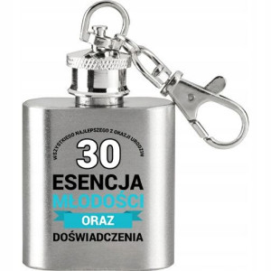 Piersiówka Stalowa 30 ml ESENCJA MŁODOŚCI 30 Wz
