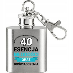 Piersiówka Stalowa 30 ml ESENCJA MŁODOŚCI 40 Wz