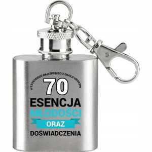 Piersiówka Stalowa 30 ml ESENCJA MŁODOŚCI 70 Wz