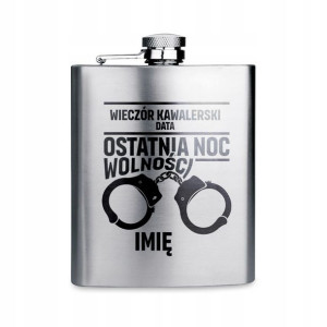 Piersiówka Stalowa OSTATNIA NOC WOLNOŚCI IMIĘ Wz