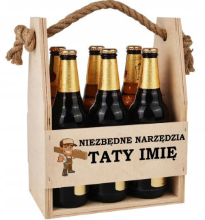 Skrzynka Nosidło Na Dzień Ojca TWOJE IMIĘ Wzory