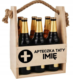 Skrzynka Nosidło Na Dzień Ojca TWOJE IMIĘ Wzory
