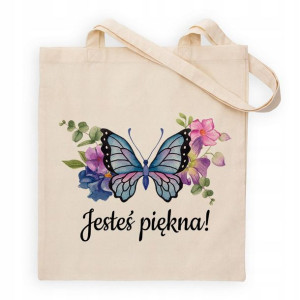Torba Eko Do Szkoły Zakupy MOTYLE BUTTERFLY Wzory