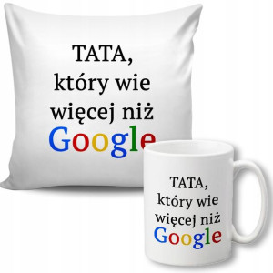 Zestaw Poduszka + Kubek prezent DZIEŃ OJCA WZORY