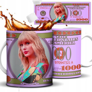 Kubek Biały Na Prezent GWIAZDY TAYLOR SWIFT Wzory