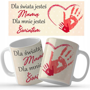 Kubek BIAŁY Na Prezent NA DZIEŃ MATKI Dla Mamy Wz