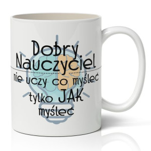 Kubek Biały Na Prezent Na Dzień Nauczyciela Wzory