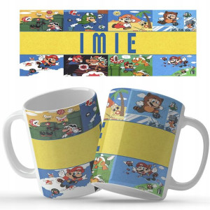 Kubek BIAŁY Nadruk MARIO PERSONALIZOWANY MIX WZ