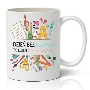 Kubek Biały Prezent Na Dzień Nauczyciela IMIĘ Wz