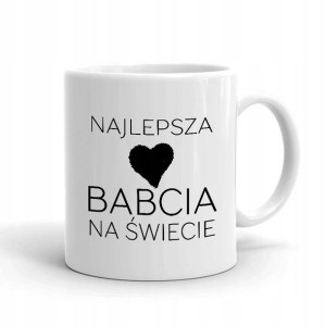 Kubek BIAŁY prezent NAJLEPSZA BABCIA NA ŚWIECIE 01