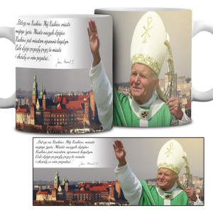 Kubek Biały Prezent Z Papieżem Polakiem Wzory
